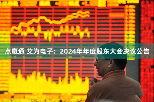 点赢通 艾为电子：2024年年度股东大会决议公告