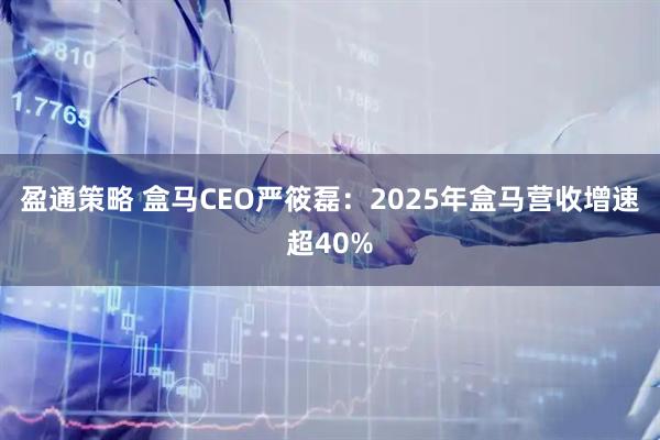 盈通策略 盒马CEO严筱磊：2025年盒马营收增速超40%